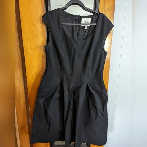Lands end Black dress